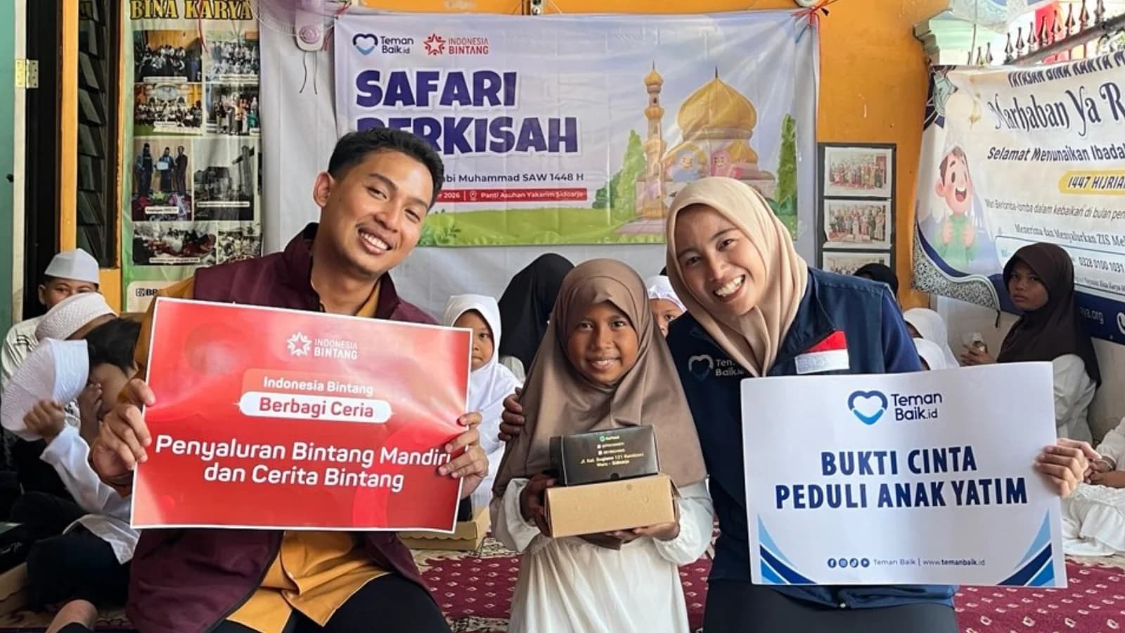 Maulid Nabi Bersama Anak Yatim Dhuafa di Panti Asuhan Yakarim
