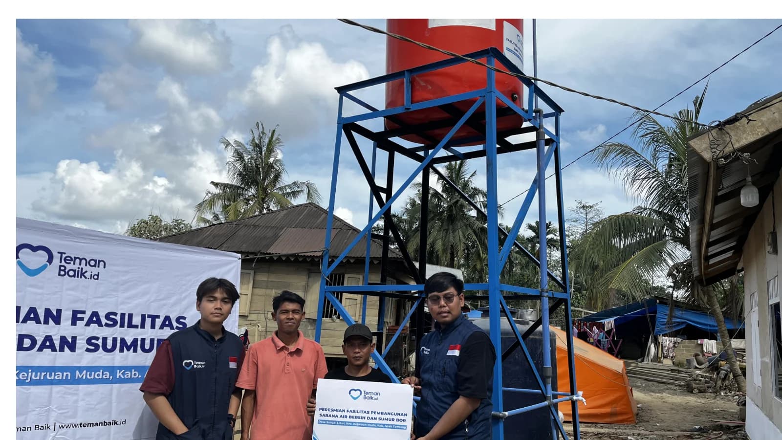 Teman Baik Bangun Sarana Air untuk Warga Banjir Aceh Tamiang